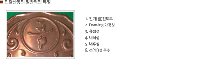 인탈산동의 일반적인 특징